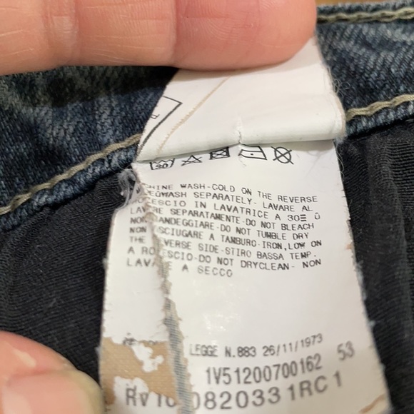 Versace VJC Womens Low Rise Jeans - Picture 7 of 7